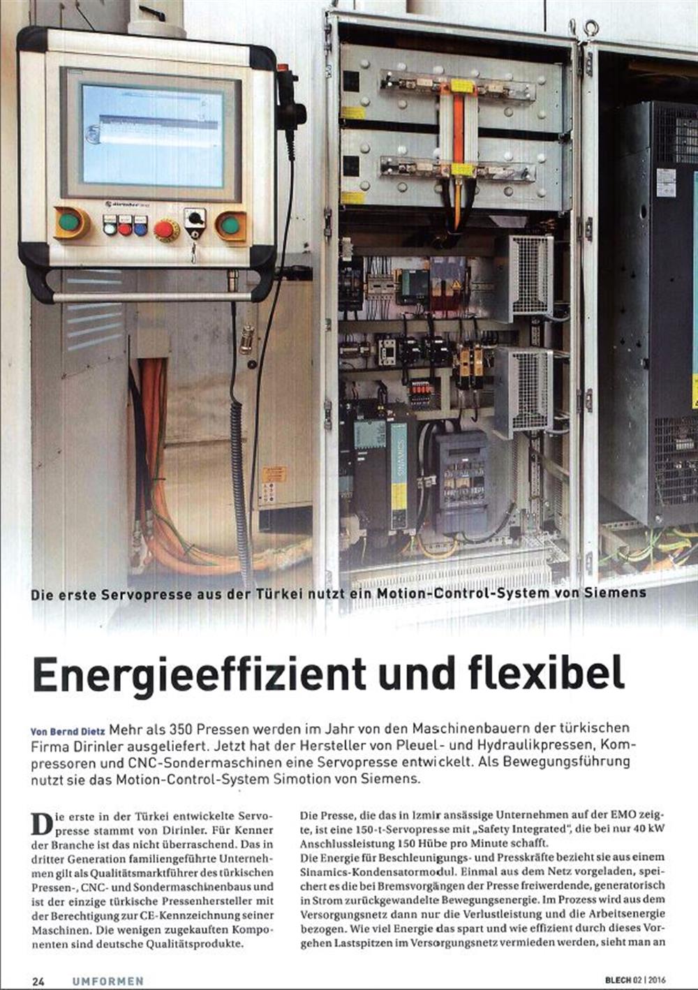 OUR FACTORY WAS IN GERMAN MAGAZINE 